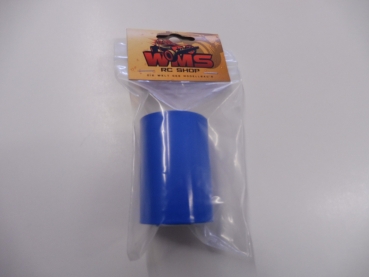 Shrink tube blue 68mm flat, 1m # 64002